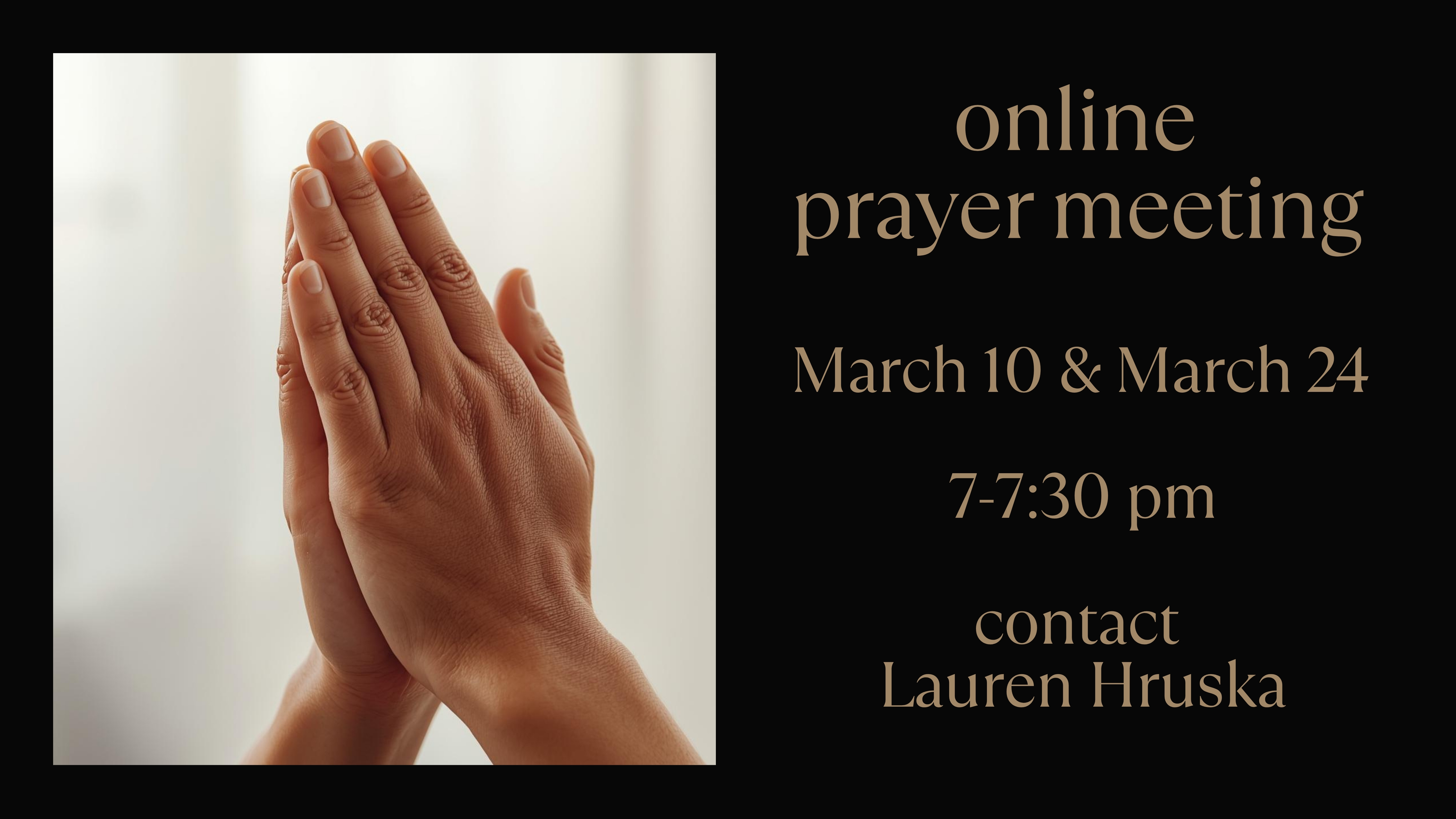 Online Prayer Meeting