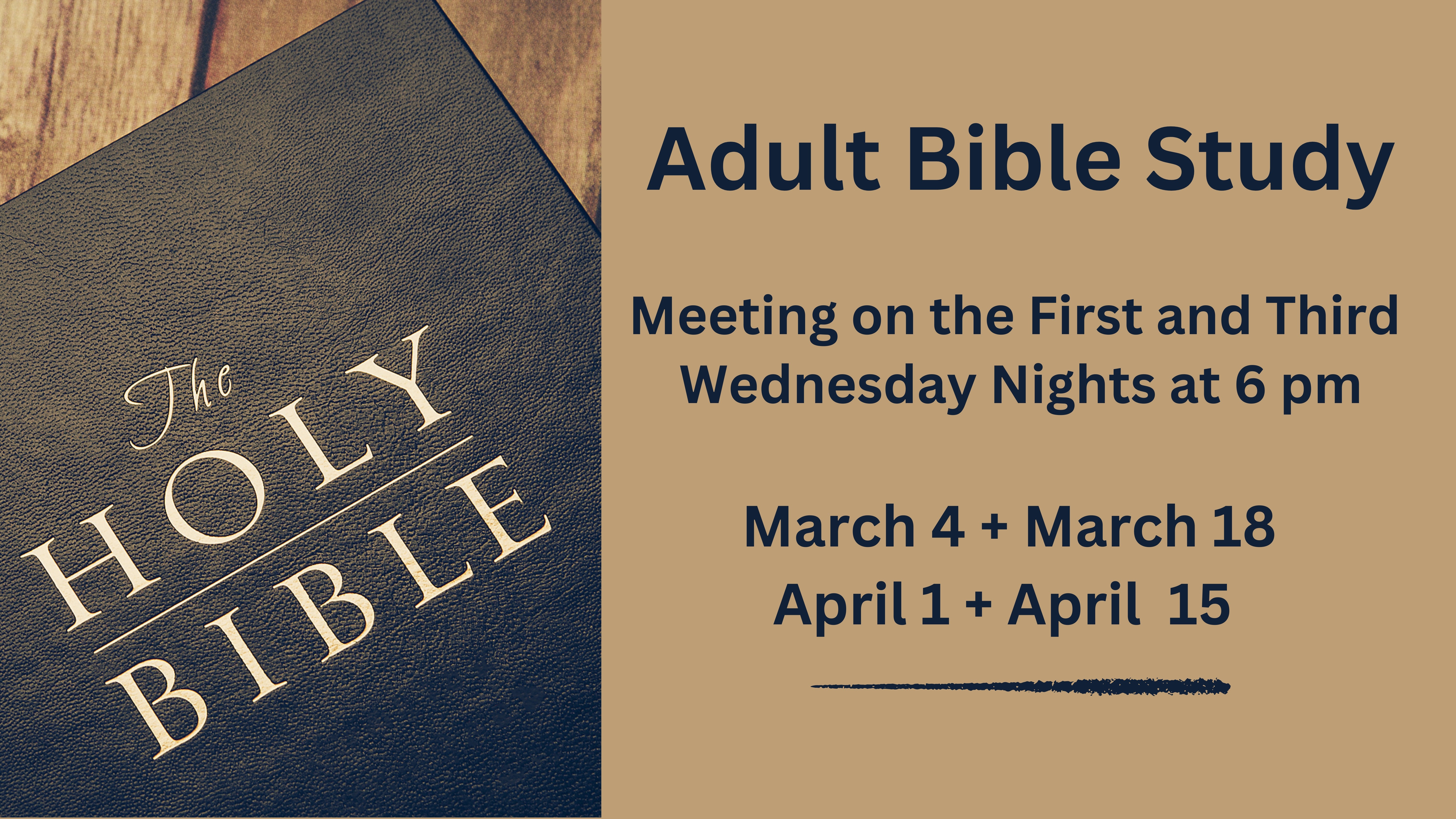 Adult Bible Study