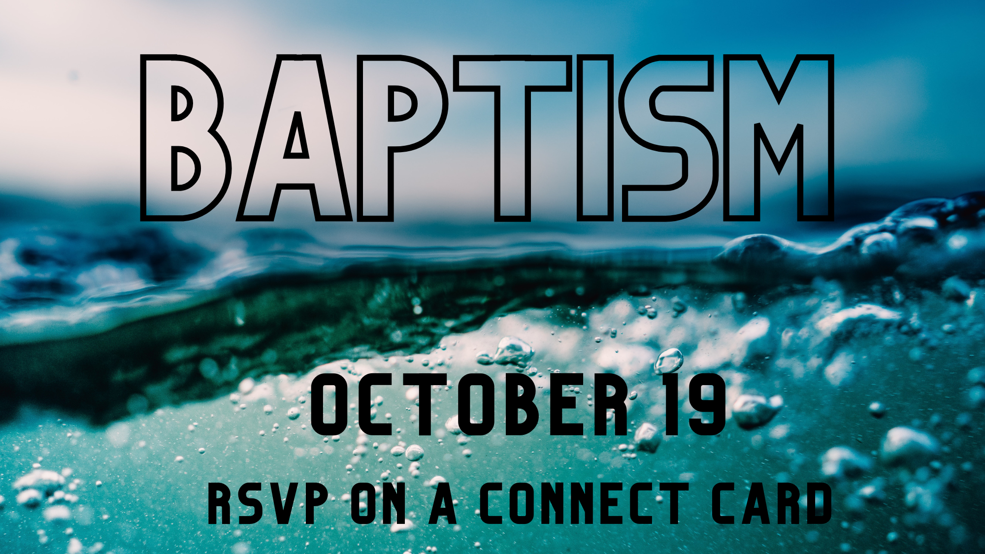 More Baptisms Next Sunday!