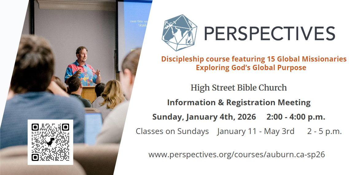 Perspectives Discipleship Course Coming in 2026!