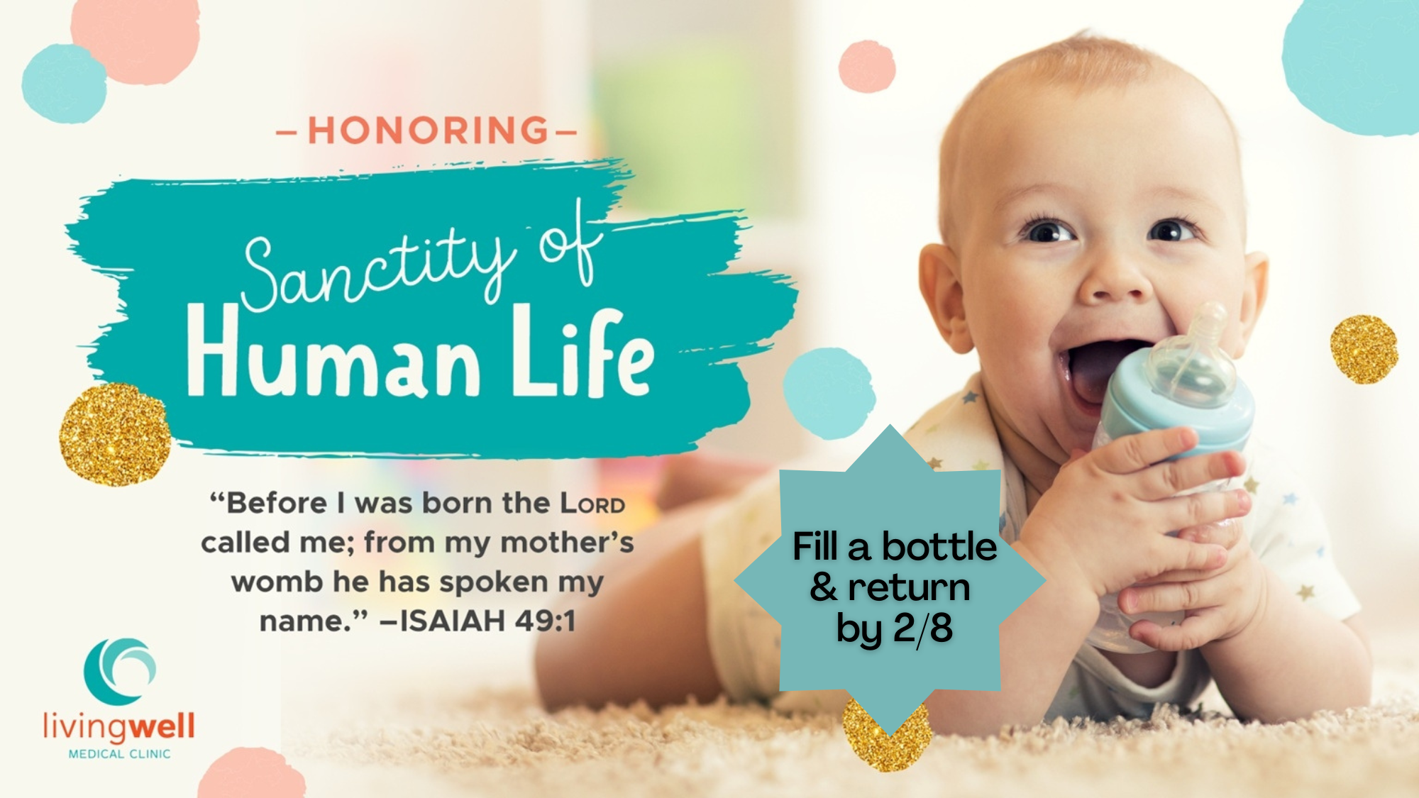 Sanctity of Life Change for Hope Bottles