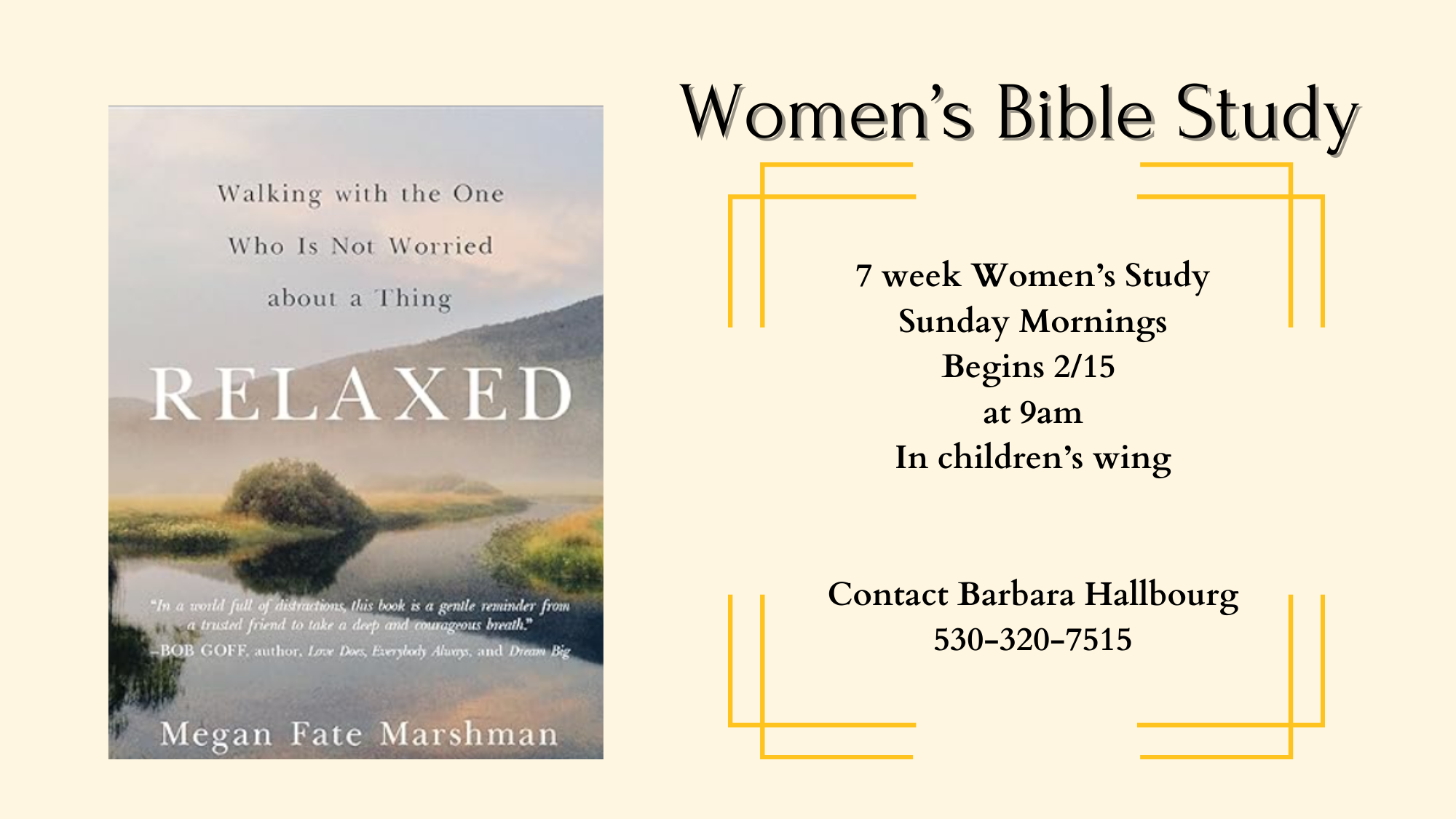 Women's Bible Study Begins 2/15