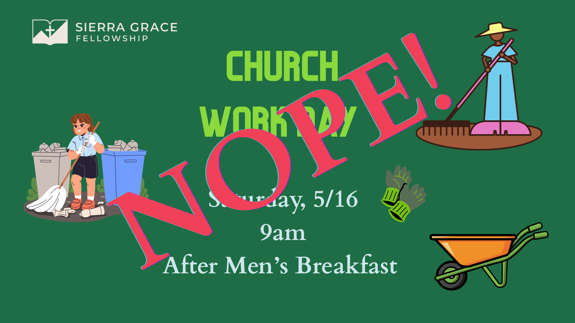 Church Work Day Postponed!