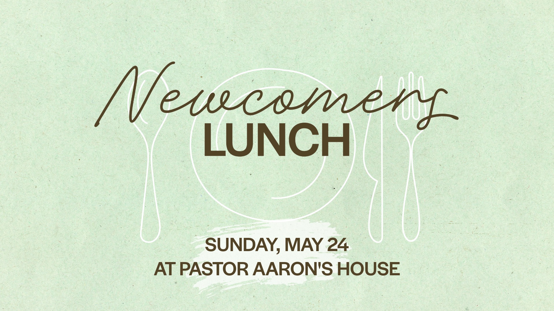 Newcomer's Lunch 5/24