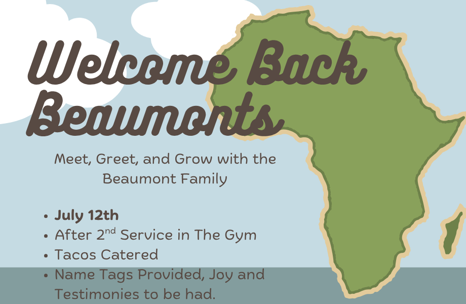 Welcome Back Beaumonts Luncheon 7/12
