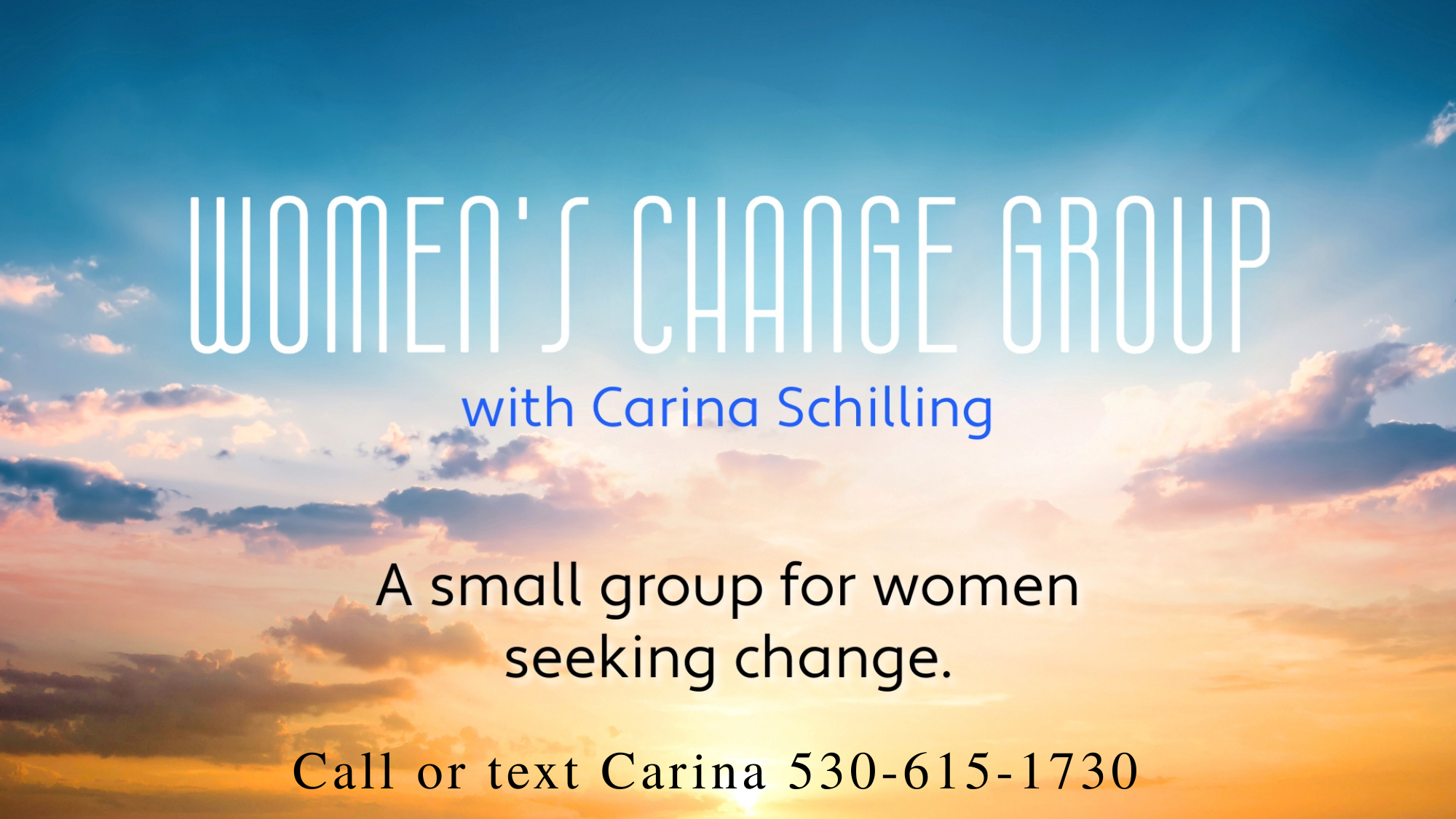 Women's Change Group Begins in the Fall
