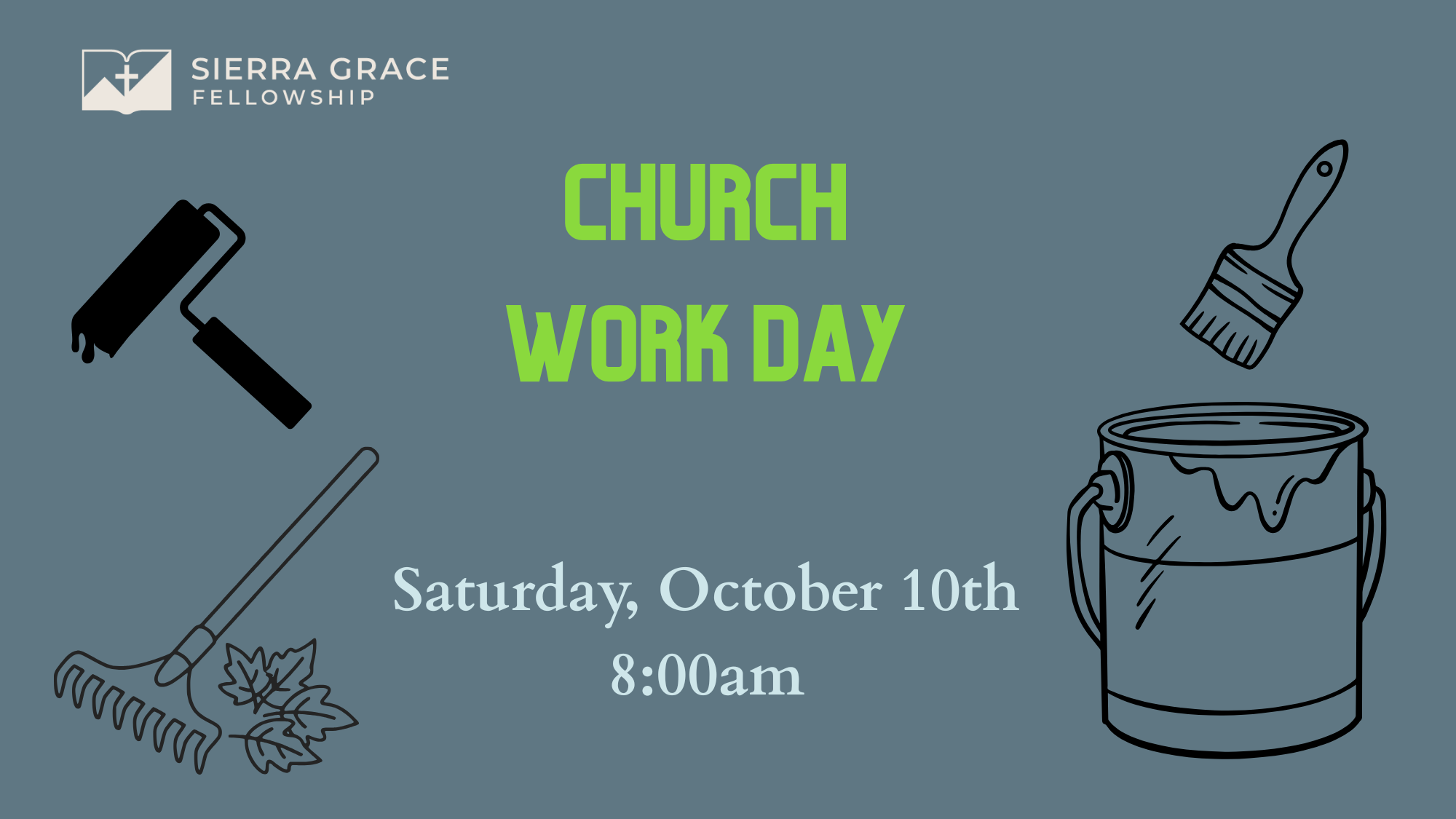 Church Work Day 10/10 at 8am
