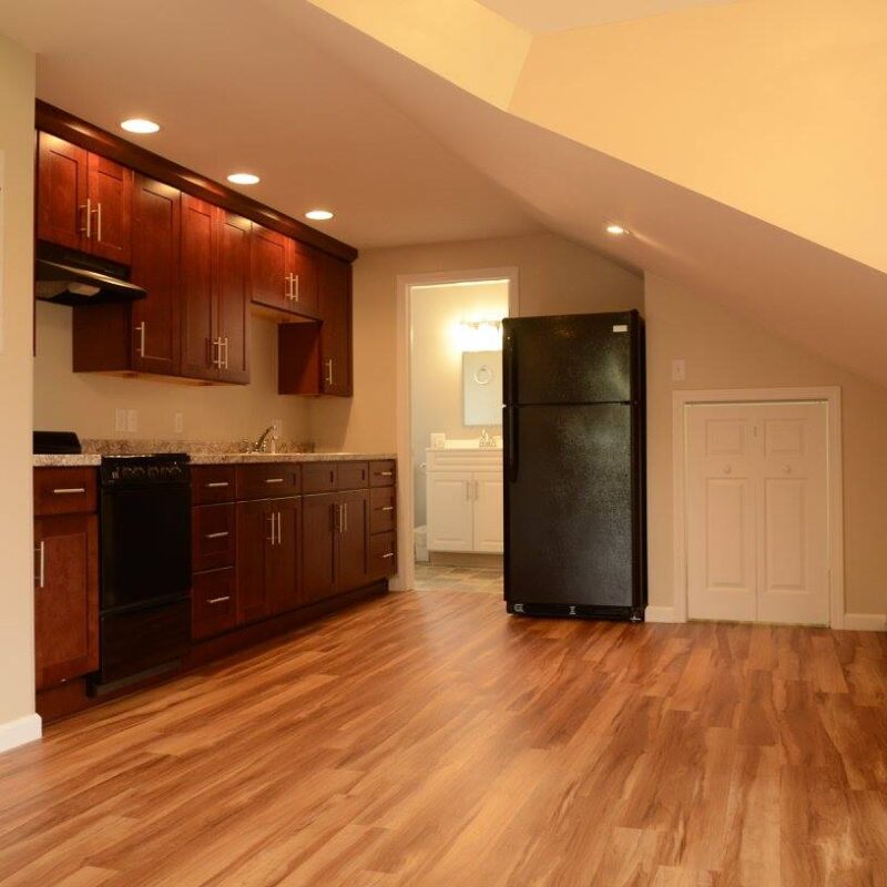 Refrigerator and the small white door is extra storage