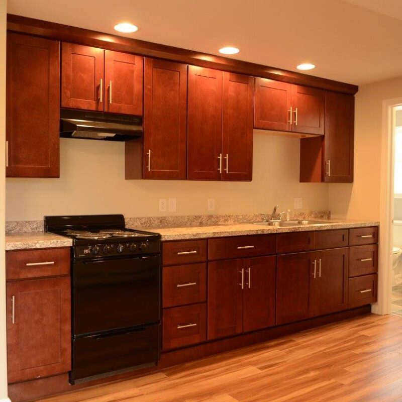 Stove, Oven, and Cabinets