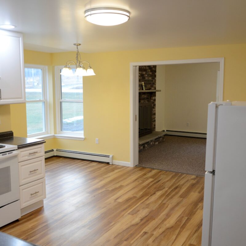 Kitchen view facing the Living Room