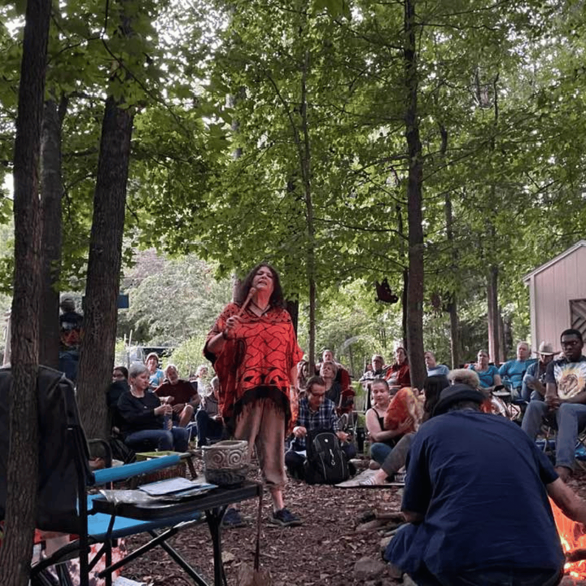 Wooded Area Fire Pit