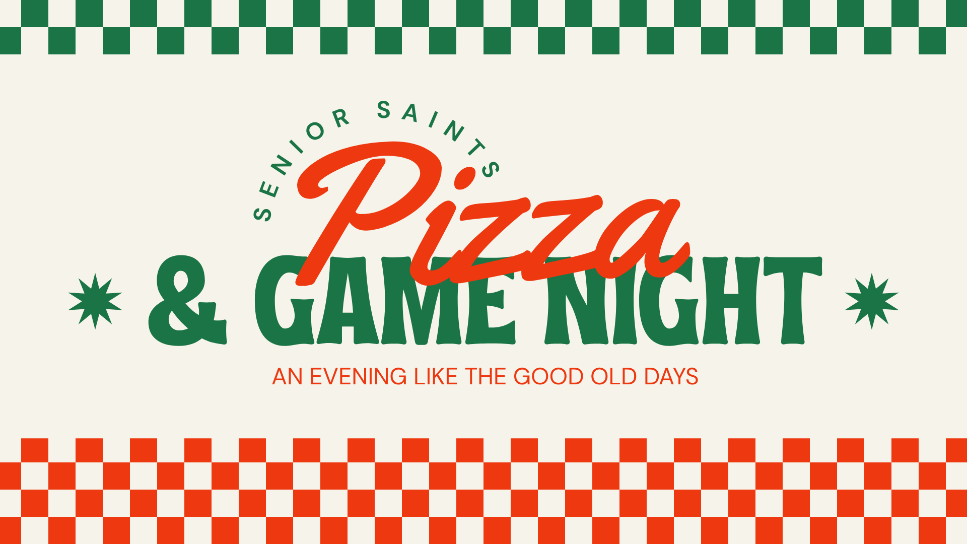Senior Saint's Pizza and Game Night