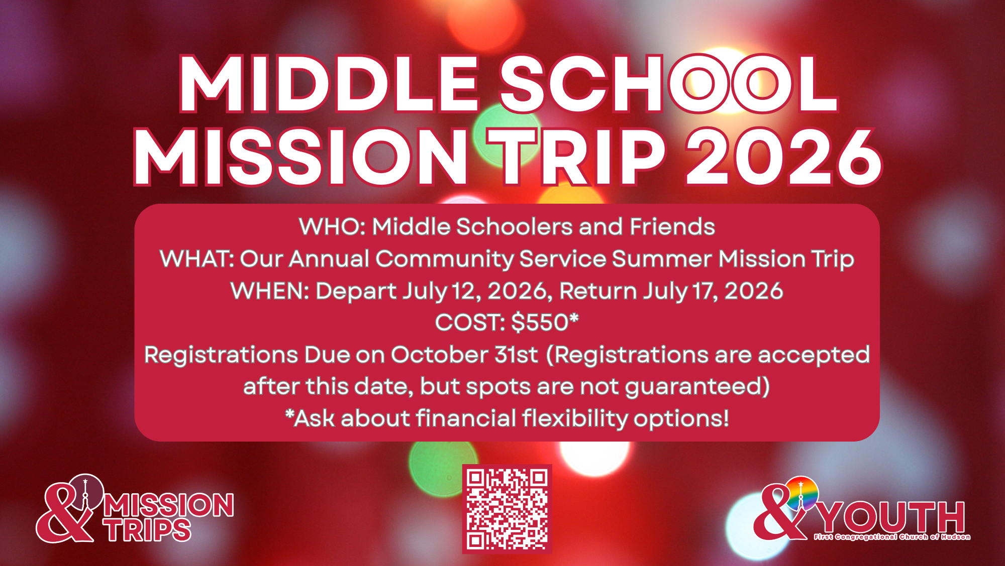 Middle School Mission Trip