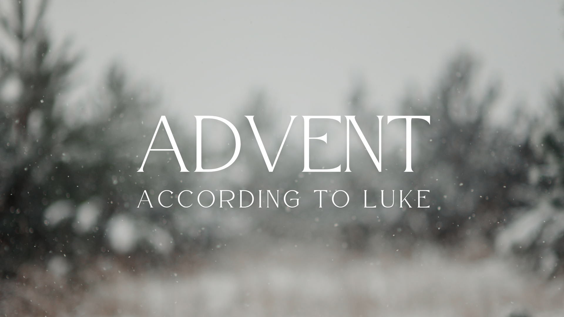 Advent Sundays: Dec 7th, 14th, and 21st @ 10am