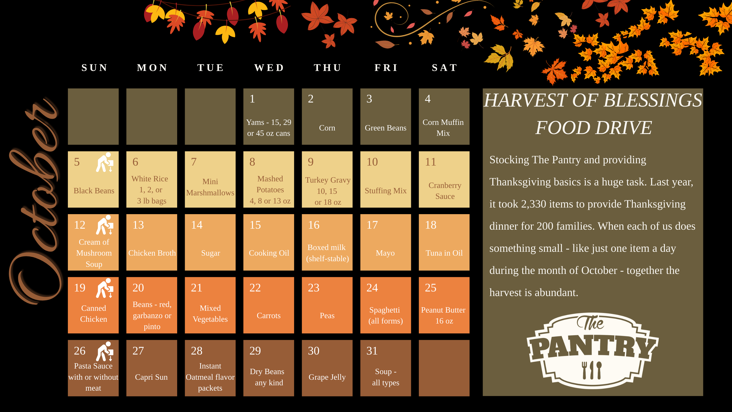NEW: Harvest of Blessings Food Drive
