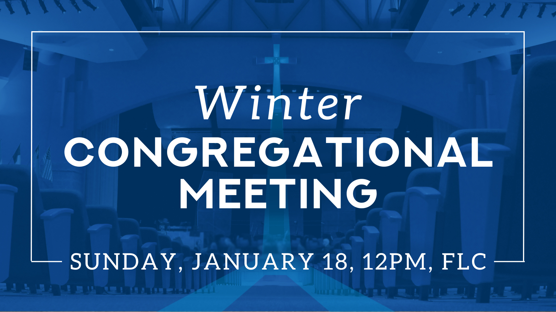 Winter Congregational Meeting & Lunch