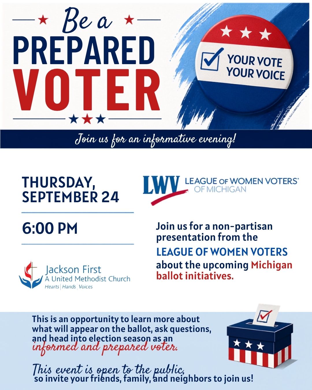 Be a Prepared Voter | League of Women Voters Presentation
