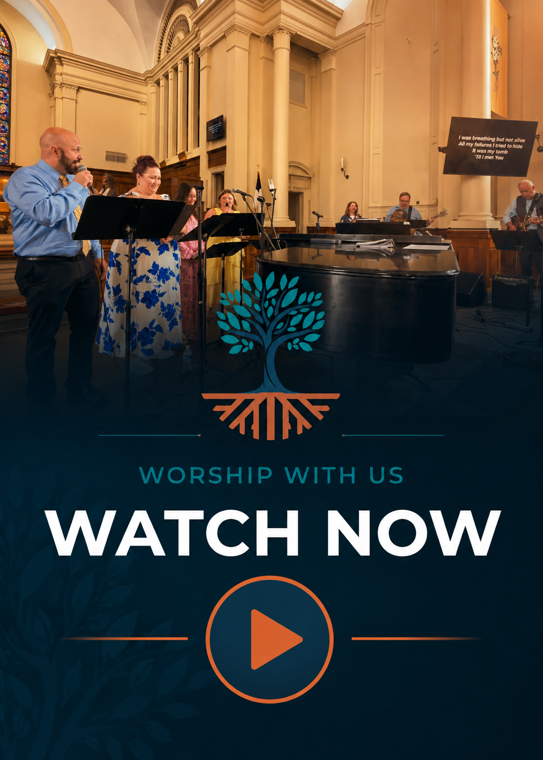 Online worship at Anniston First United Methodist Church.