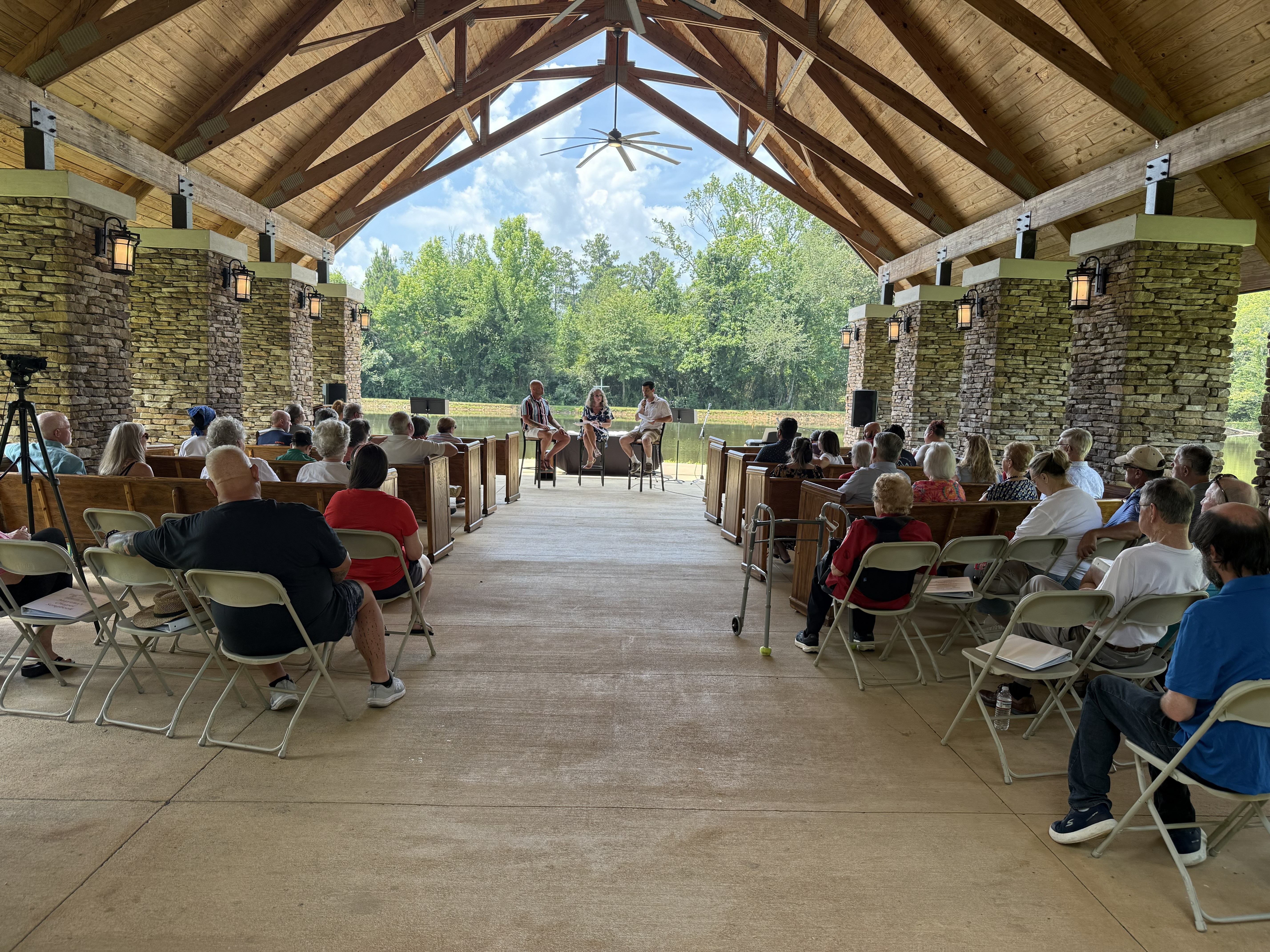 Worship at Martha's Chapel at Camp Lee.