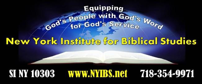 New York Institute for Biblical Studies Fall 2026