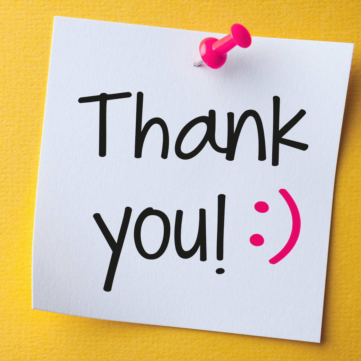 We appreciate you!