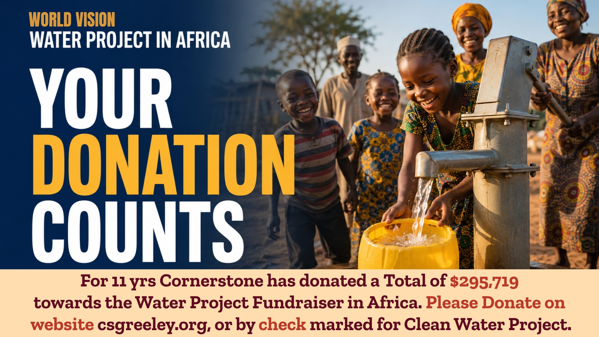 World Vision Water Project in Africa