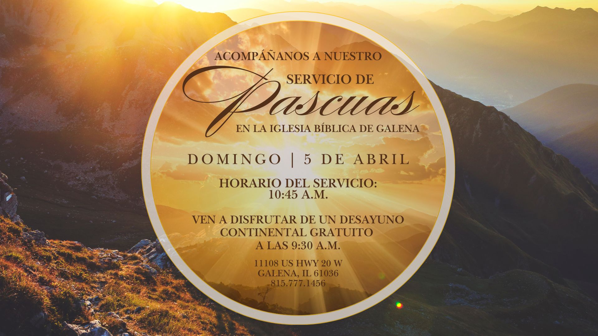 Servicio de Resurrección - 5 de Abril