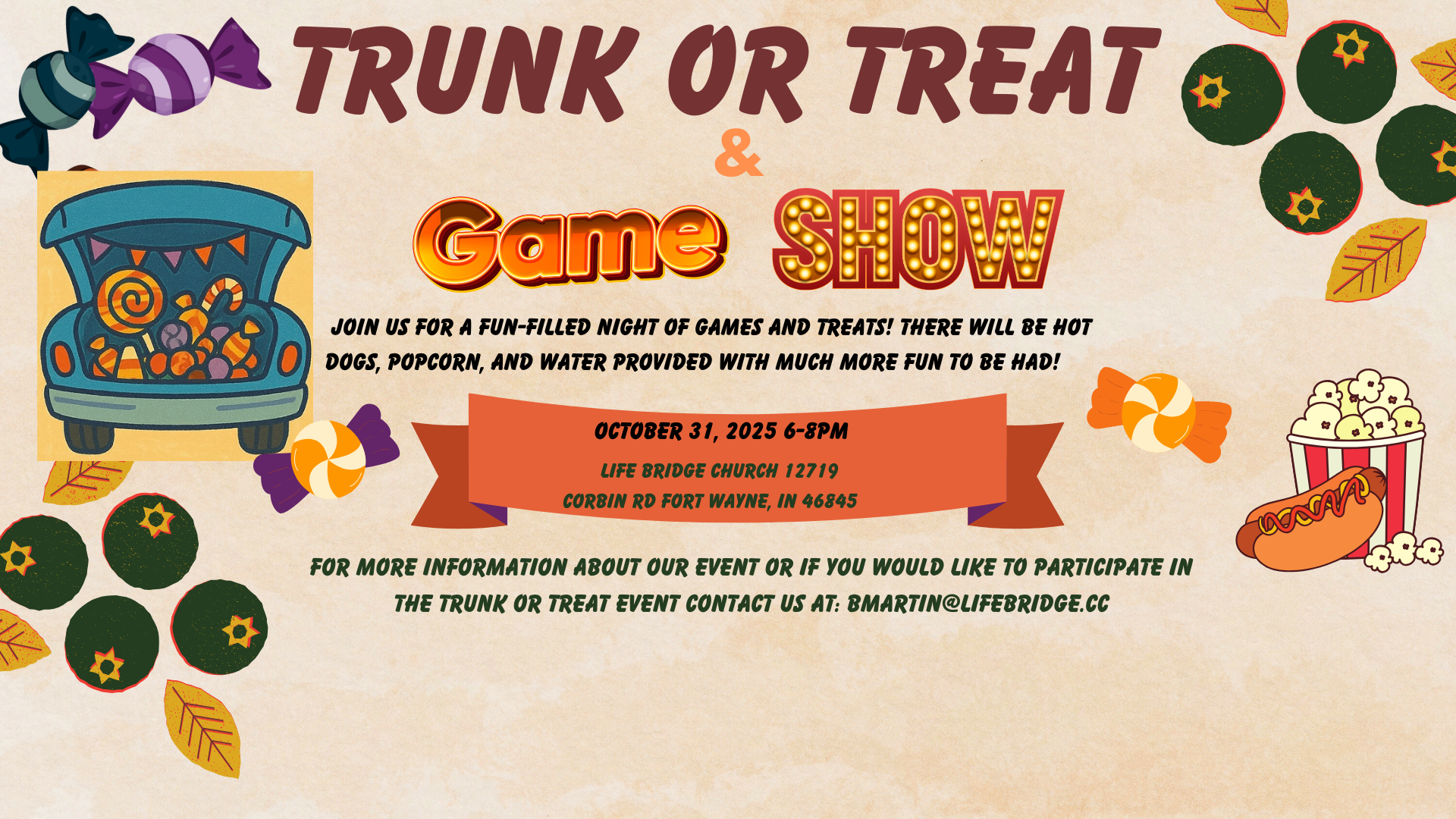 Trunk or Treat & Game Show!