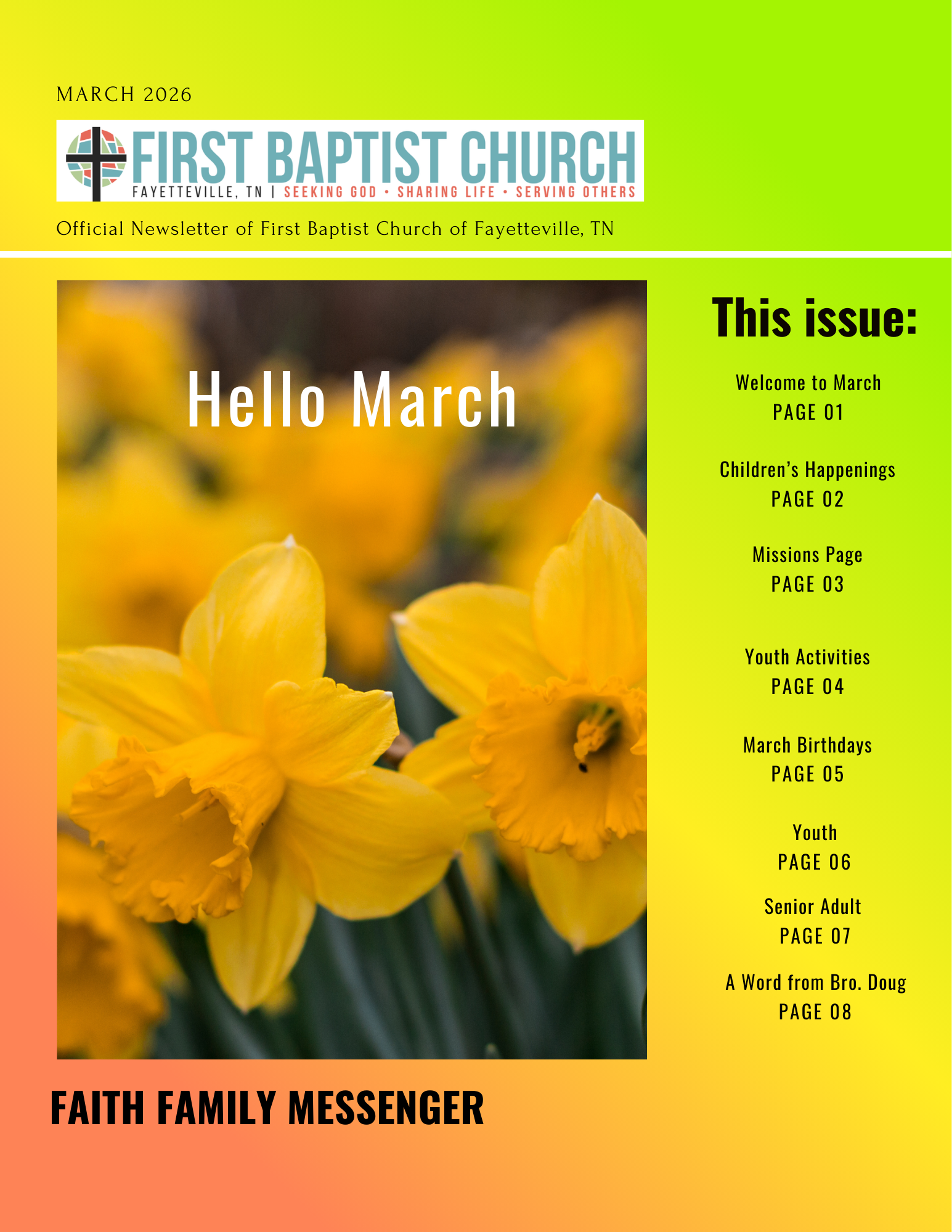 March Newsletter
