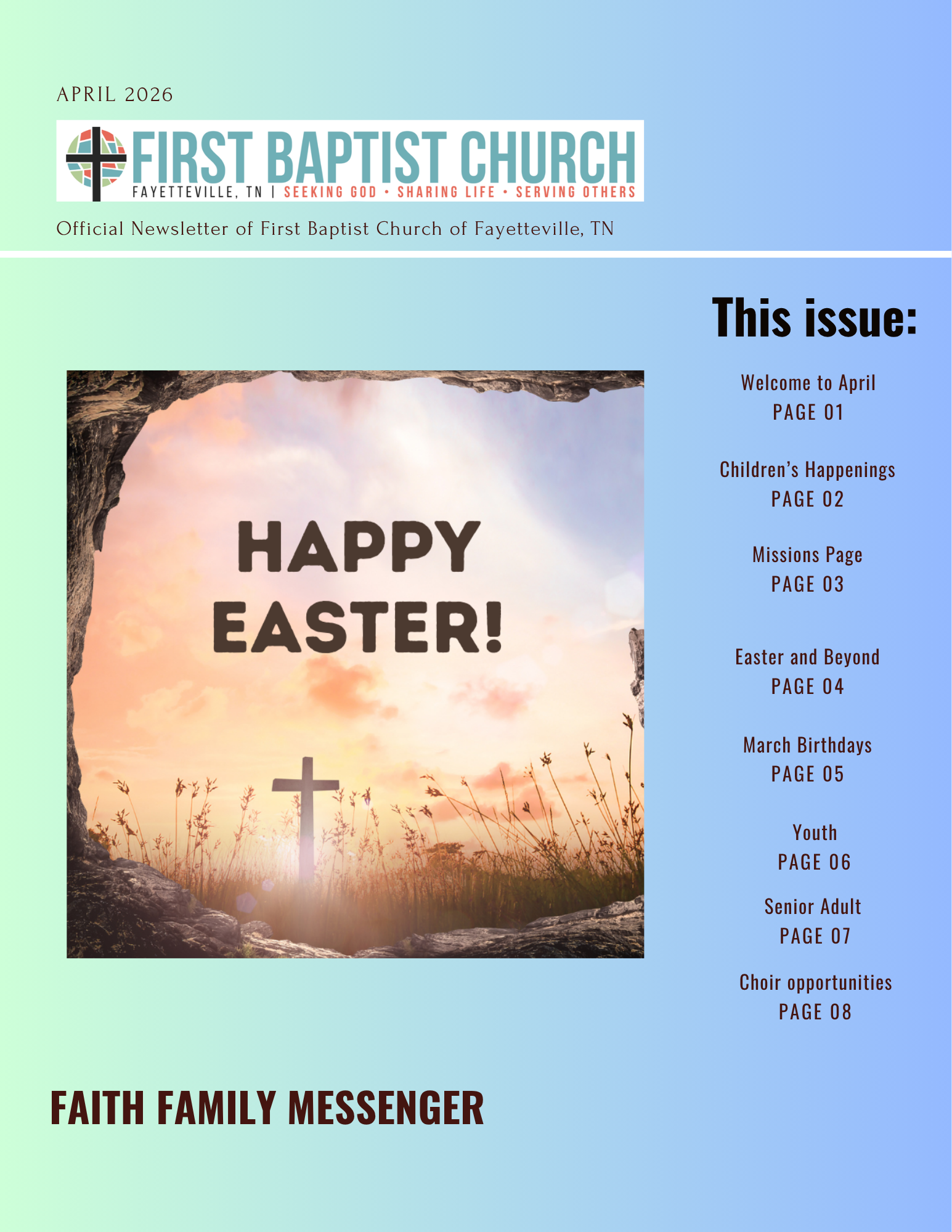 April Newsletter