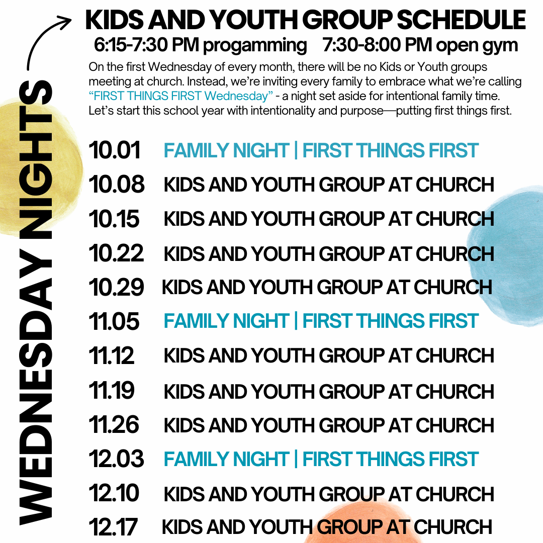 Fall Schedule