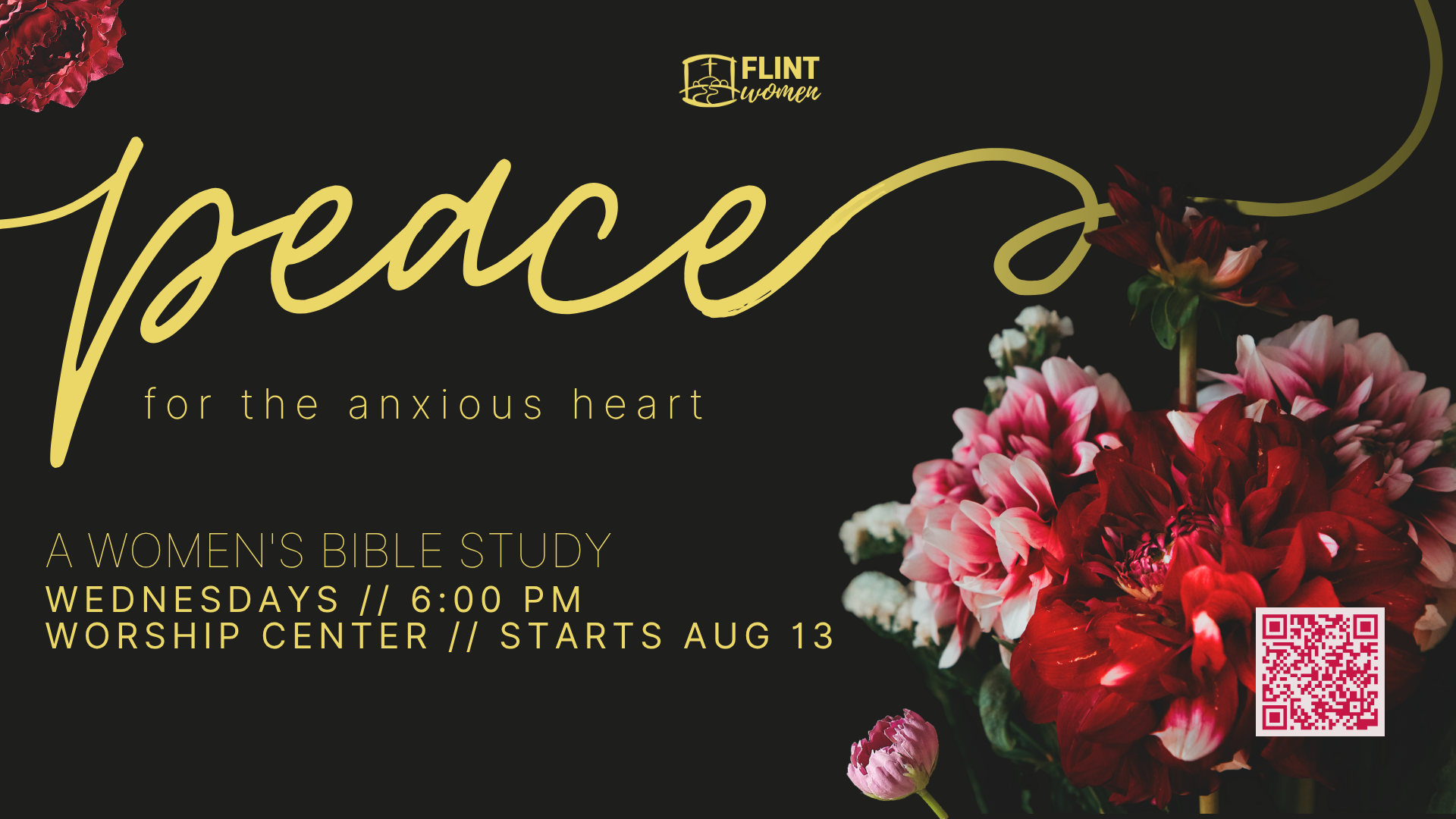 Peace for the Anxious Heart - Starting Wednesday, August 13th