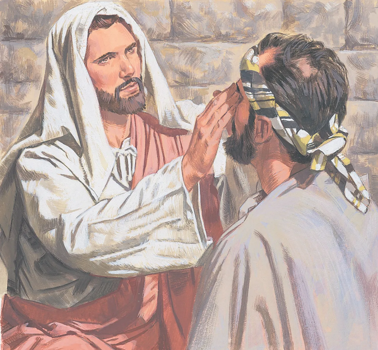 Jesus Helps a Man See