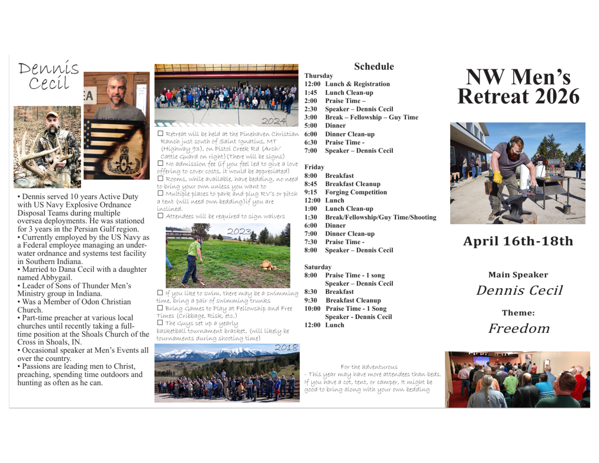 Pinehaven Men's Retreat!