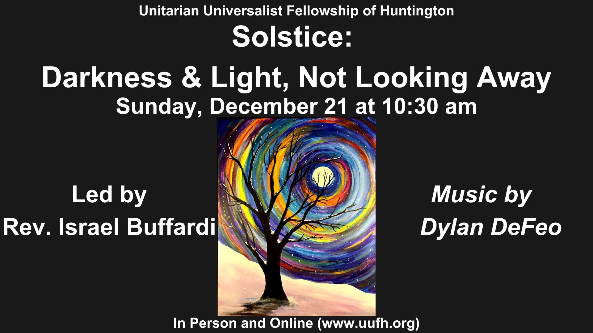 Solstice: Darkness & Light, Not Looking Away