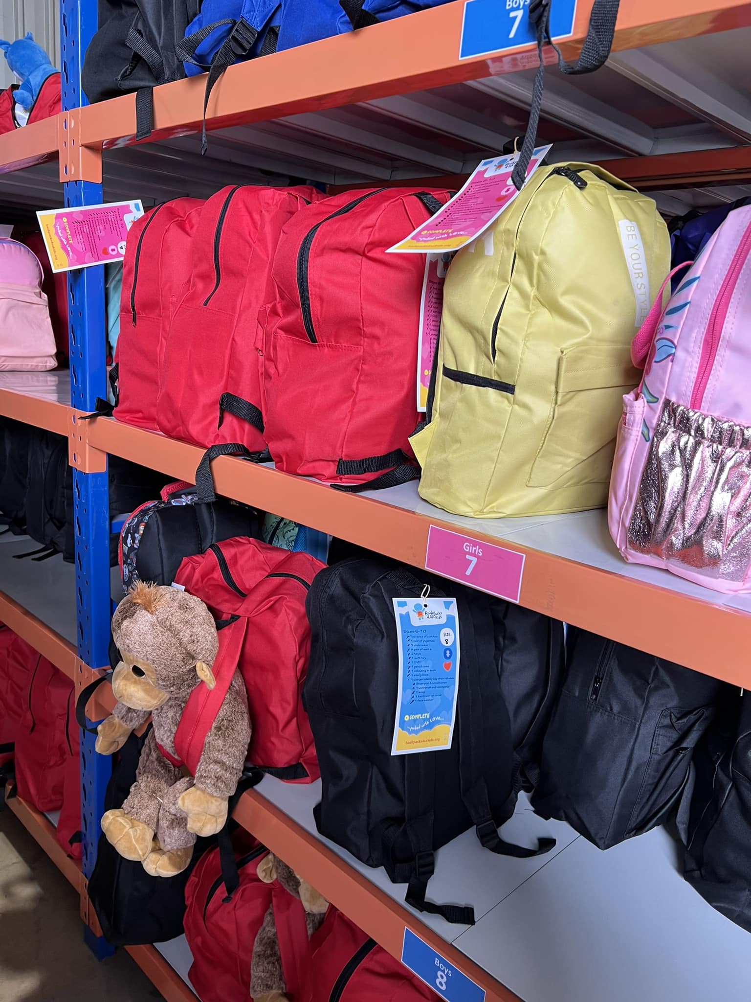 Thankful for our partnership with Backpack for Kids