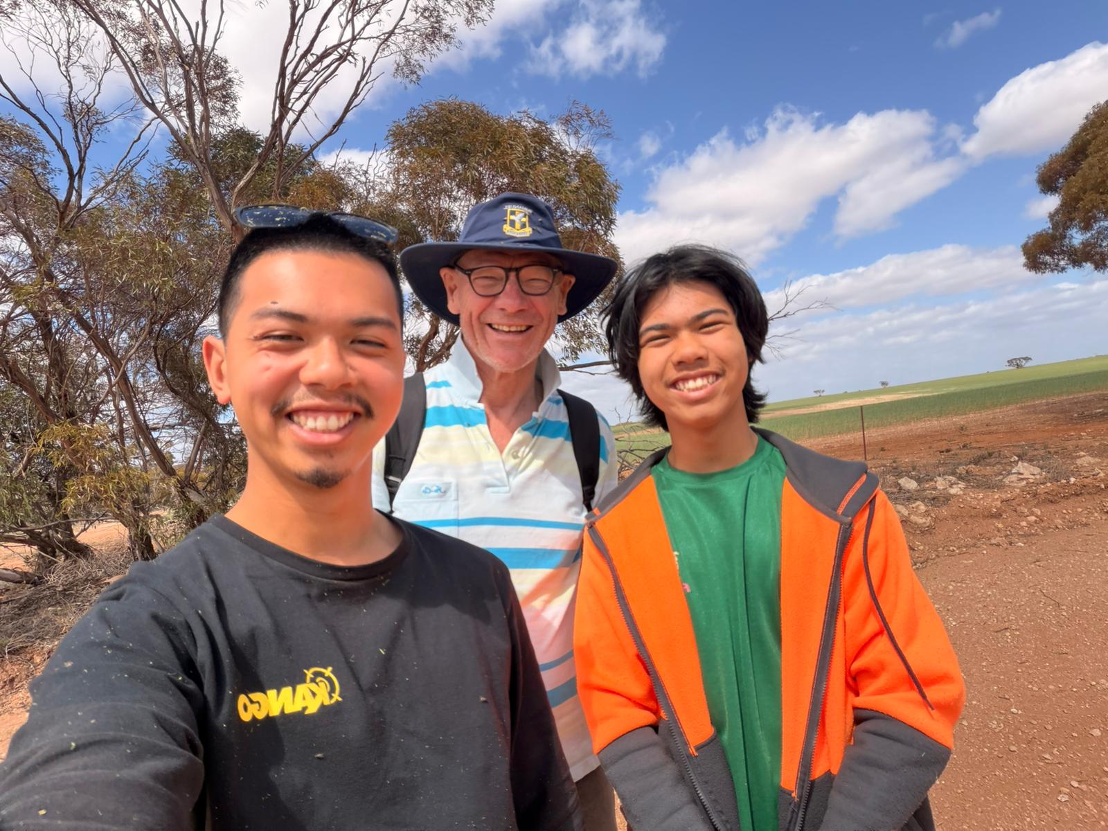 Paul mid-walk, what a guy!