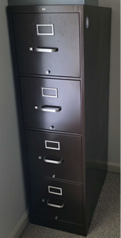 A filing cabinet