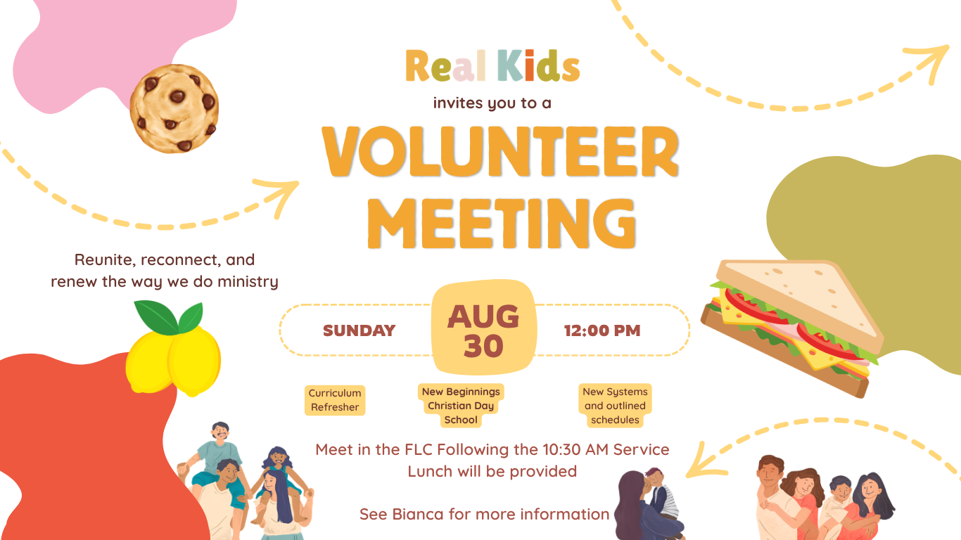 Real Kids Volunteer Meeting