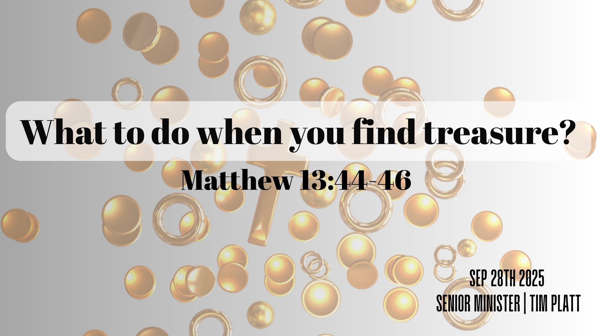 September 28 - What to do when you find treasure