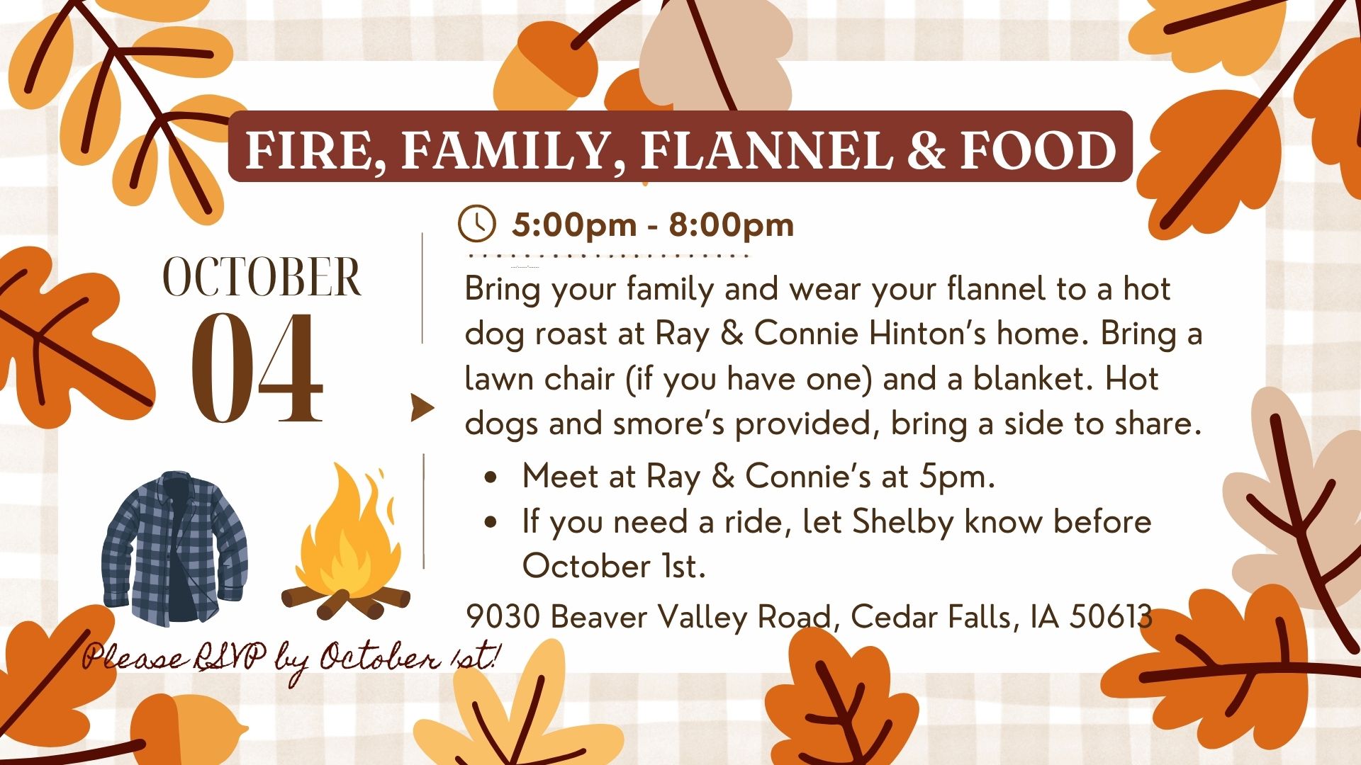 Fire, Family, Flannel & Food