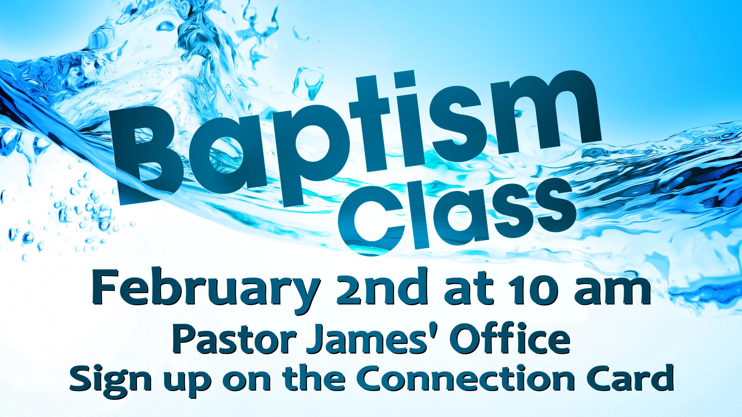 Baptism Class Oakland Heights Baptist Church